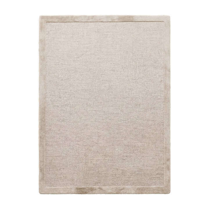 Laagpolig vloerkleed - Elena Border Beige - 1