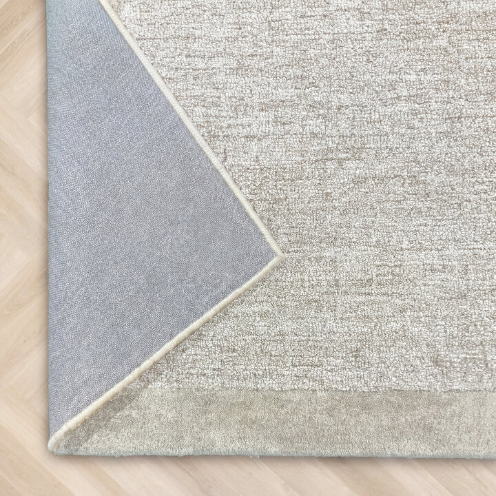 Laagpolig vloerkleed - Elena Border Taupe - 6