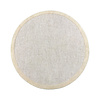 Rond vloerkleed laagpolig - Elena Border Beige - thumbnail 1