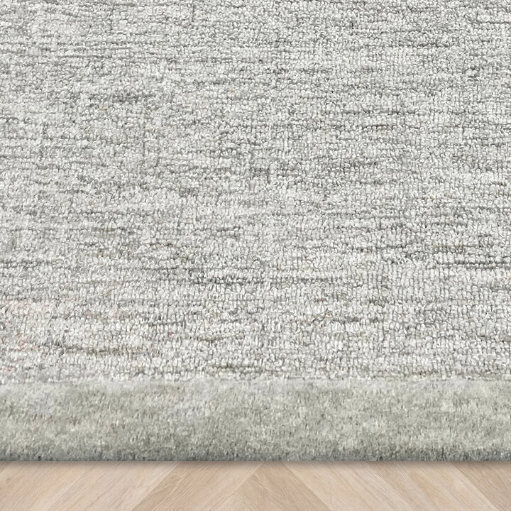 Rond vloerkleed laagpolig - Elena Border Groen - 4