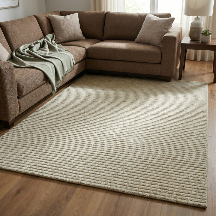 Laagpolig vloerkleed - Juliette Stripes Goud