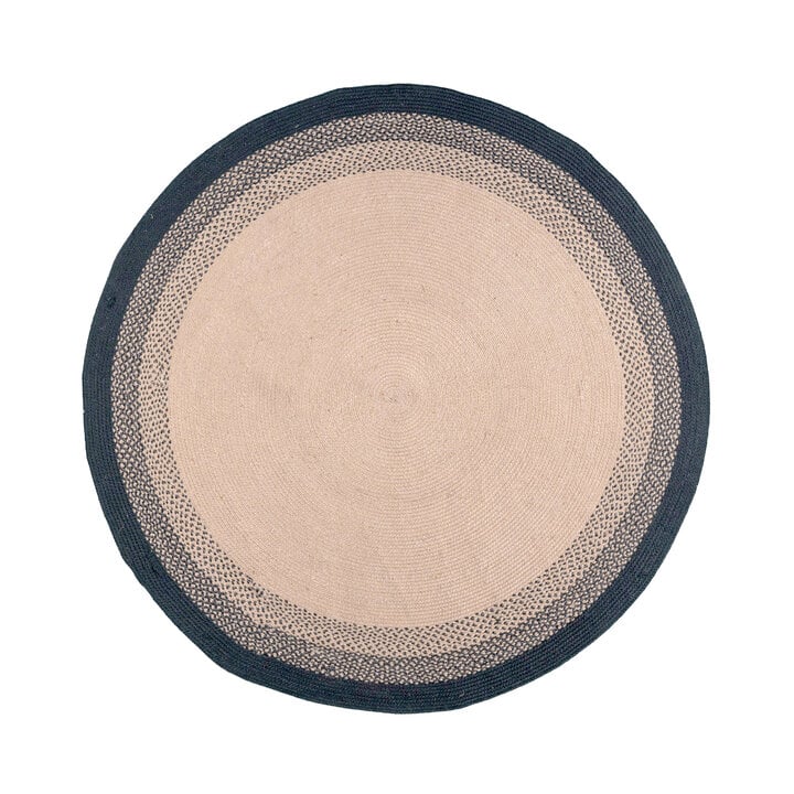 Rond binnen- & buitenkleed - Florence Zwart - 1