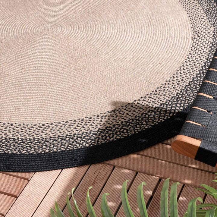 Rond binnen- & buitenkleed - Florence Zwart - 2