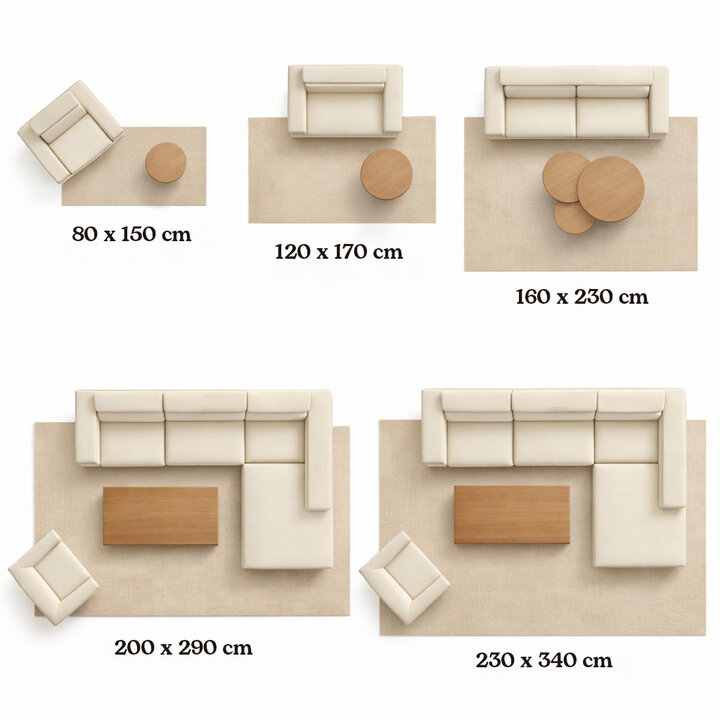 Wollen vloerkleed - Theodore Beige - 6