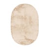 Ovaal laagpolig vloerkleed - Cozy Creme - thumbnail 1