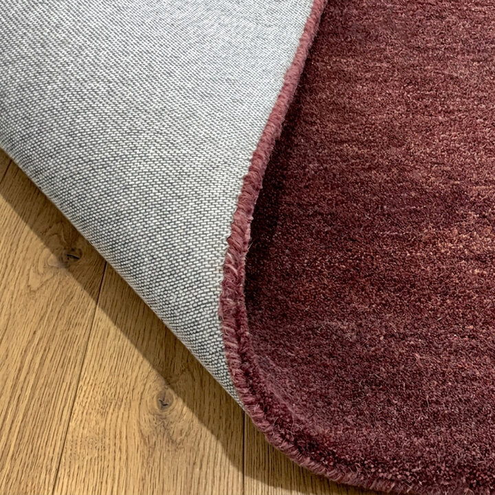 Rond wollen vloerkleed - Leone Rood - 5