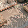 Rond In- & Outdoor vloerkleed - Sierra Arches Beige/Creme - thumbnail