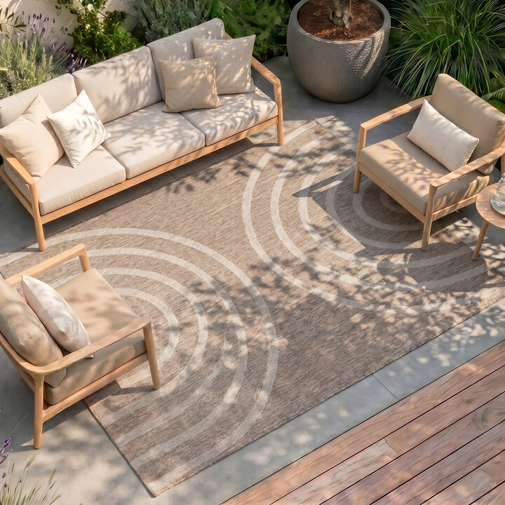 In- & Outdoor vloerkleed - Sierra Arches Beige/Creme