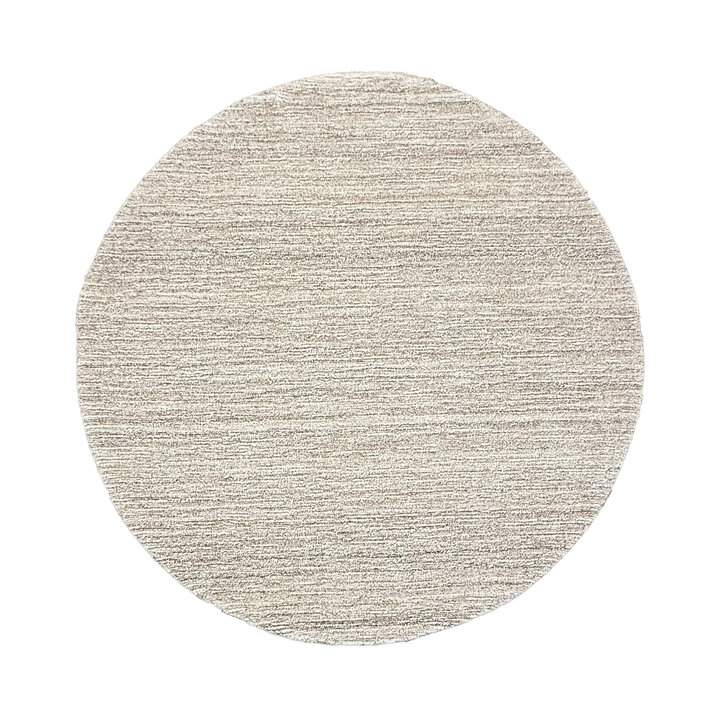 Rond wollen vloerkleed - Pedro Bruin/Gemeleerd - 1