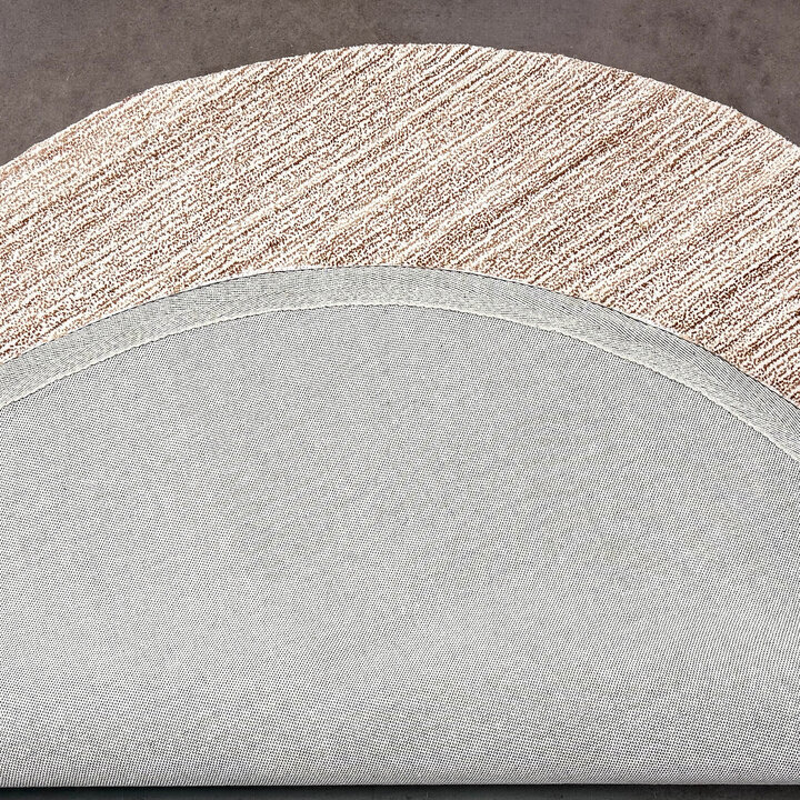 Rond wollen vloerkleed - Pedro Bruin/Gemeleerd - 5