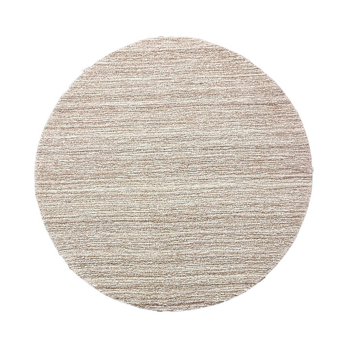 Rond wollen vloerkleed - Pedro Taupe/Gemeleerd - 1