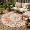 Rond vintage buitenkleed - Santo Medaillon Terra - thumbnail