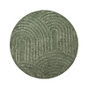 Rond Scandinavisch vloerkleed - Lova Arches Groen  - thumbnail 1