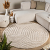 Rond Scandinavisch vloerkleed - Lova Arches Beige  - thumbnail