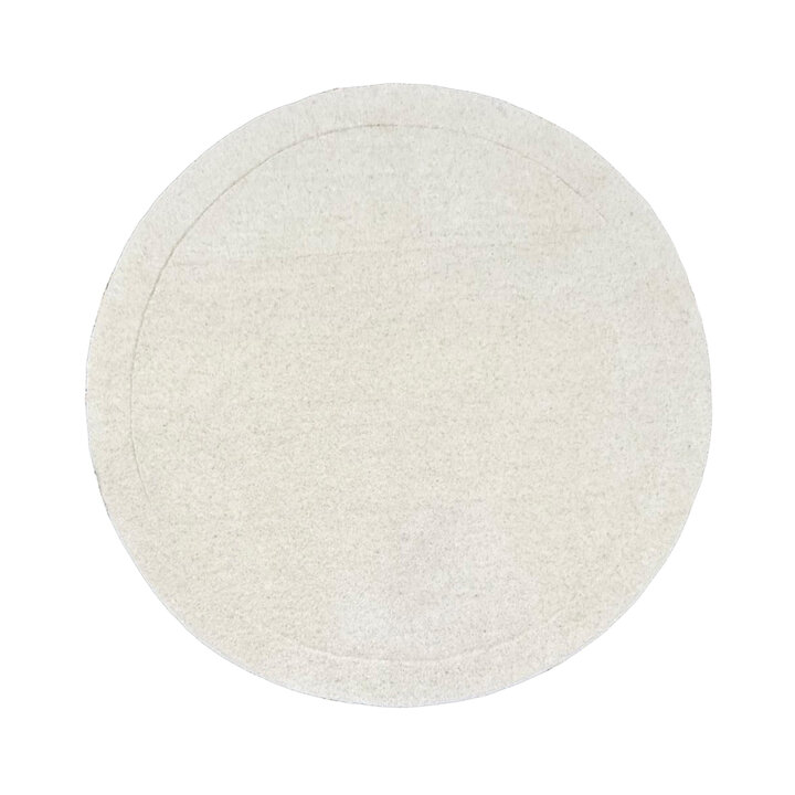 Rond vloerkleed - Isara Border Wit - 1