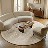 Rond vloerkleed - Isara Border Creme - thumbnail
