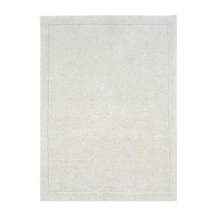Wollen vloerkleed - Isara Border Wit - 1
