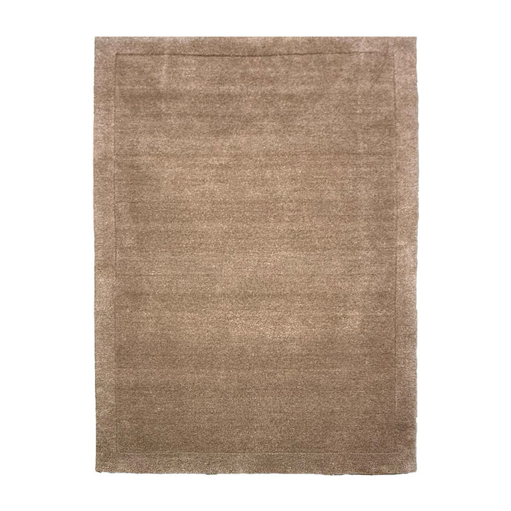 Wollen vloerkleed - Isara Border Bruin - 1