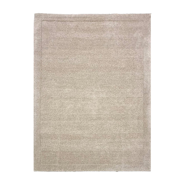 Wollen vloerkleed - Isara Border Creme - 1