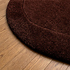 Organisch vloerkleed - Isara Border Donkerbruin - thumbnail 3