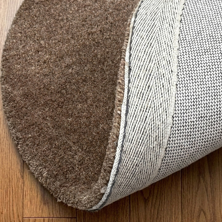 Organisch vloerkleed - Isara Border Bruin - 5