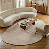 Organisch vloerkleed - Isara Border Creme - thumbnail