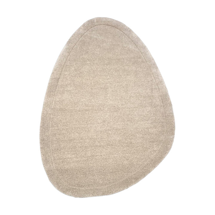 Organisch vloerkleed - Isara Border Creme - 1