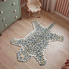 Wasbaar kindervloerkleed - Wild Panter Naturel - thumbnail
