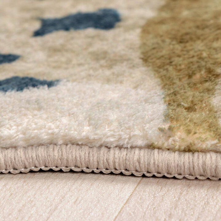 Wasbaar kindervloerkleed - Wild Panter Naturel - 4