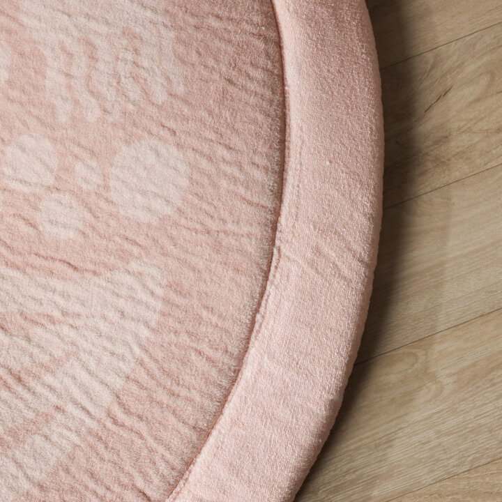 Rond wasbaar speelkleed - Flo Roze - 3
