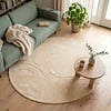 Rond Scandinavisch vloerkleed - Charm Shapes Beige - thumbnail