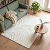 Scandinavisch vloerkleed - Charm Shapes Wit - thumbnail