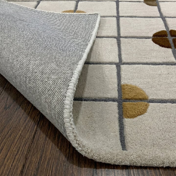 Geometrisch vloerkleed  - Brunello Circles Geel - 5