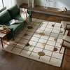 Geometrisch vloerkleed  - Brunello Circles Geel - thumbnail