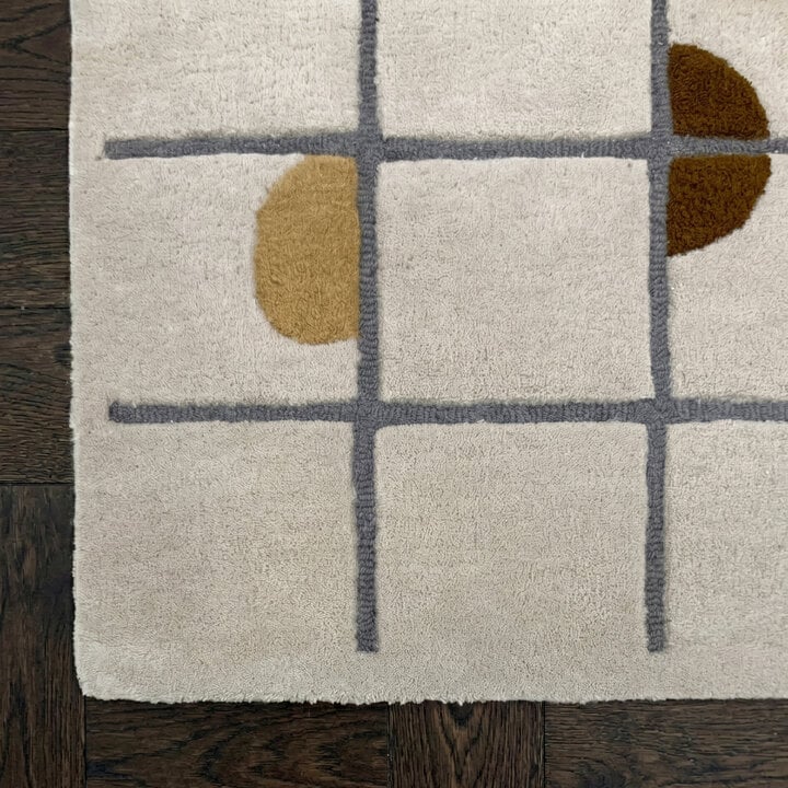 Geometrisch vloerkleed  - Brunello Circles Geel - 3