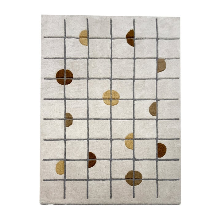 Geometrisch vloerkleed  - Brunello Circles Geel - 1