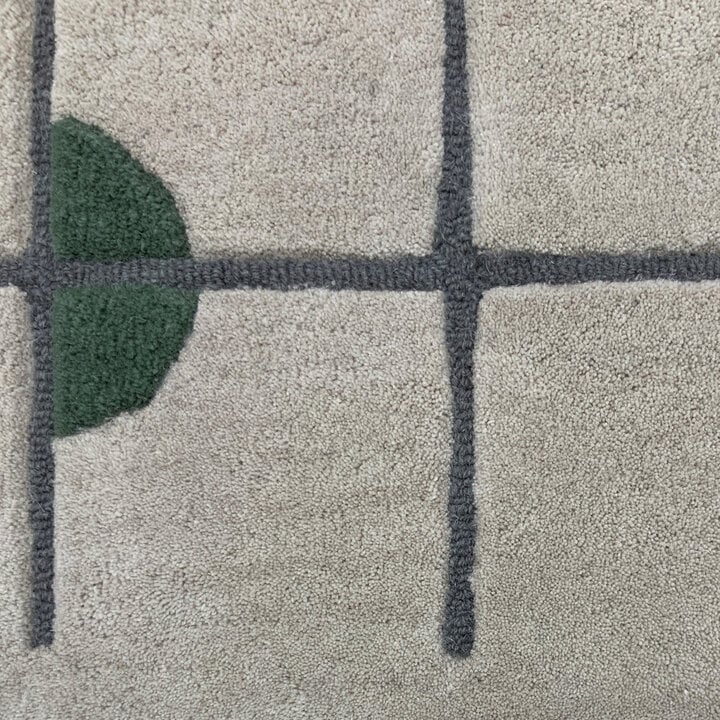 Geometrisch vloerkleed  - Brunello Circles Groen  - 2