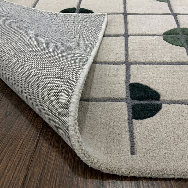 Geometrisch vloerkleed  - Brunello Circles Groen  - 5