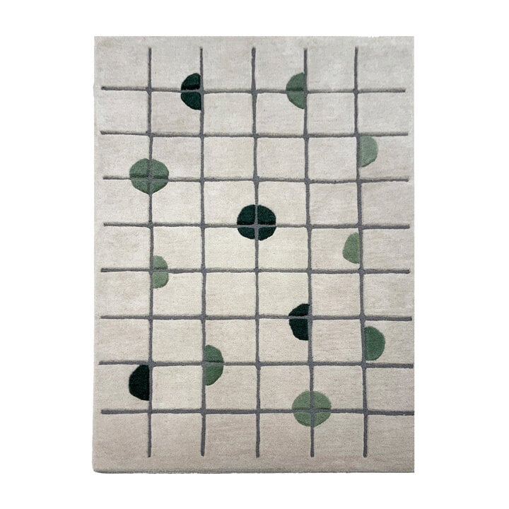 Geometrisch vloerkleed  - Brunello Circles Groen  - 1