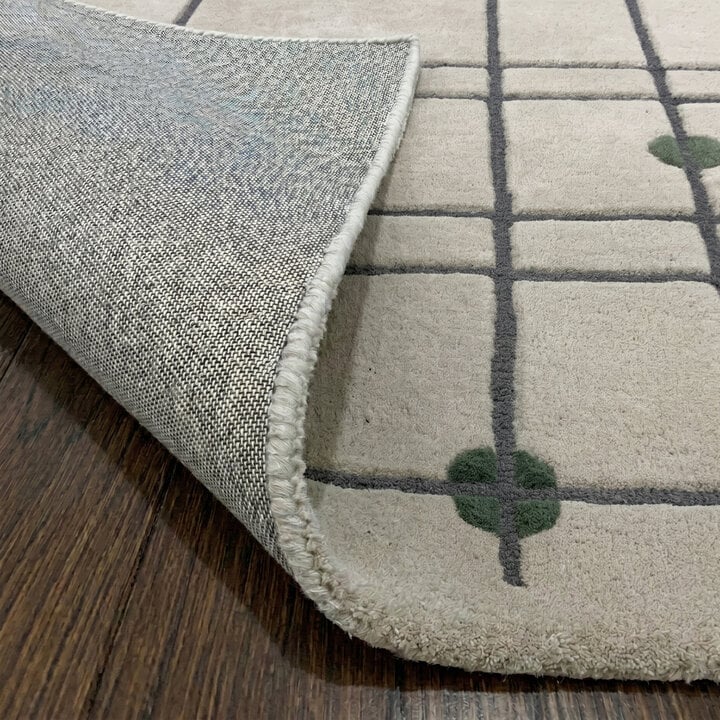 Geometrisch vloerkleed  - Brunello Dots Groen - 5