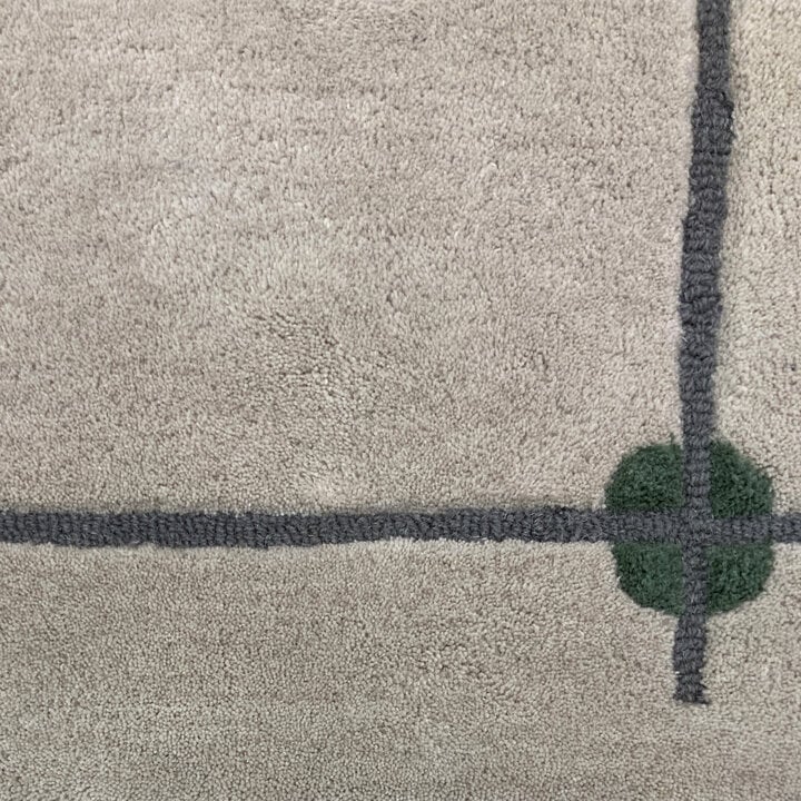 Geometrisch vloerkleed  - Brunello Dots Groen - 2