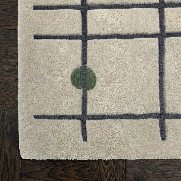 Geometrisch vloerkleed  - Brunello Dots Groen - 3