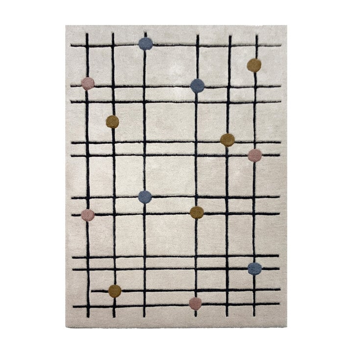 Geometrisch vloerkleed  - Brunello Dots Multicolor - 1