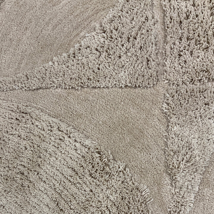 Organisch vloerkleed - Odette Curves Taupe - 2