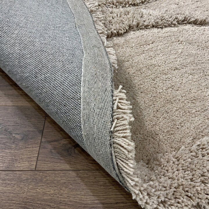 Organisch vloerkleed - Odette Curves Taupe - 5