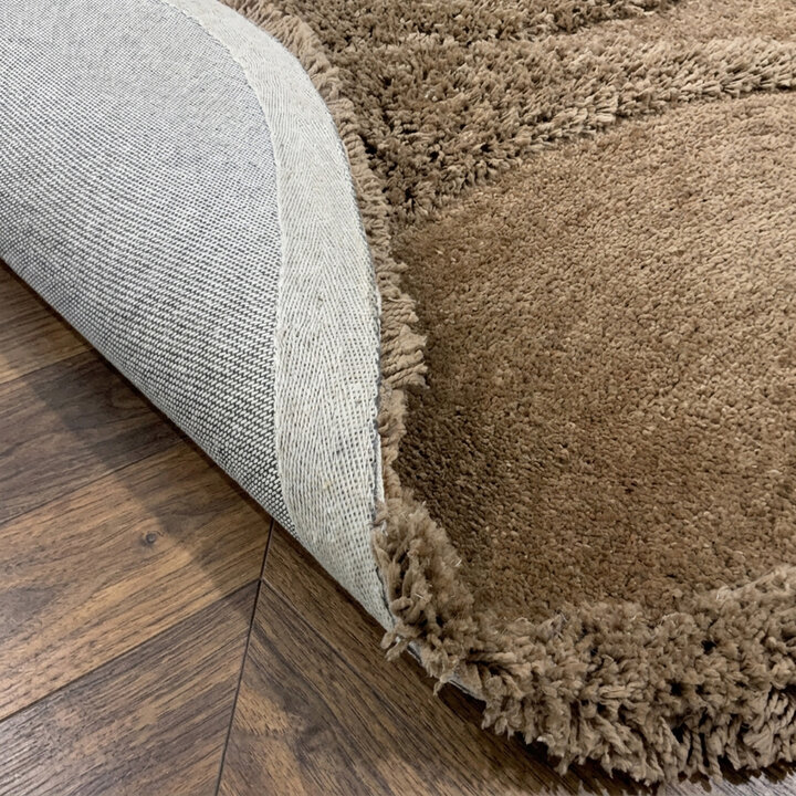 Organisch vloerkleed - Odette Curves Bruin - 5
