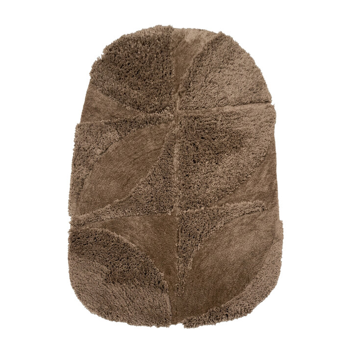 Organisch vloerkleed - Odette Curves Bruin - 1