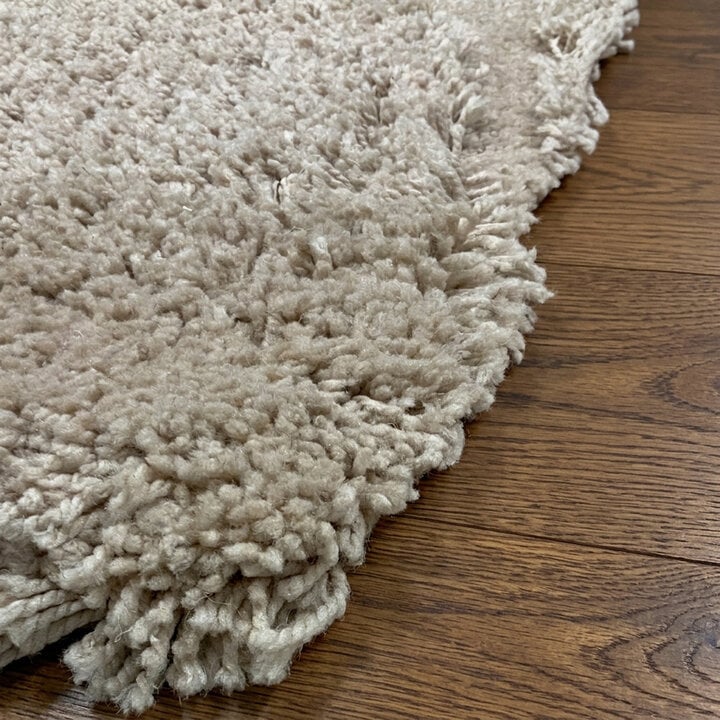 Organisch vloerkleed - Odette Grid Taupe - 4