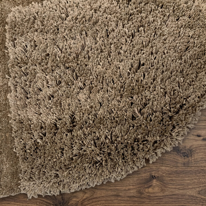 Organisch vloerkleed - Odette Grid Bruin - 3