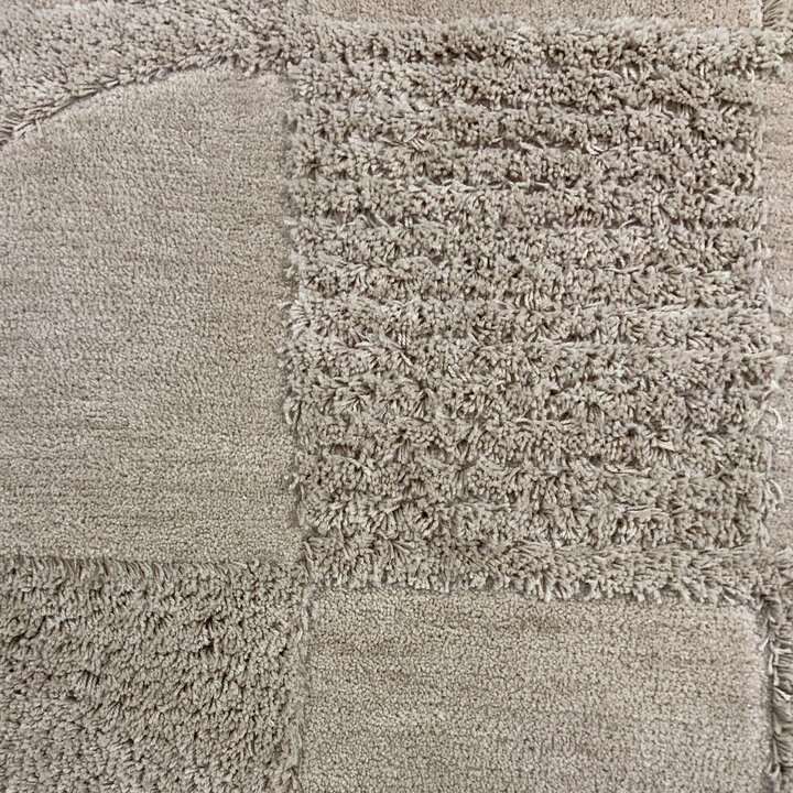 Organisch vloerkleed - Odette Shapes Taupe - 2